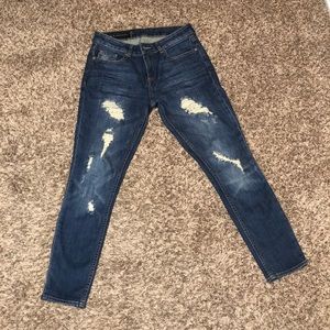 Armani Exchange cropped skinny jeans